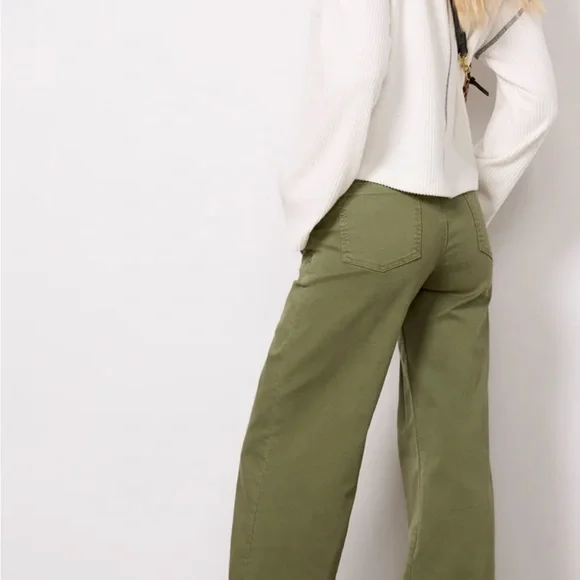 Kut from the Kloth Green Flare Wide Leg Utility Pants, Size 4 - Picture 4 of 6